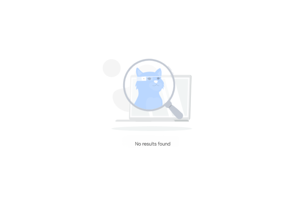 No search results found